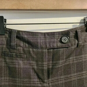 Ann Taylor Windowpane Plaid Trousers - 4P